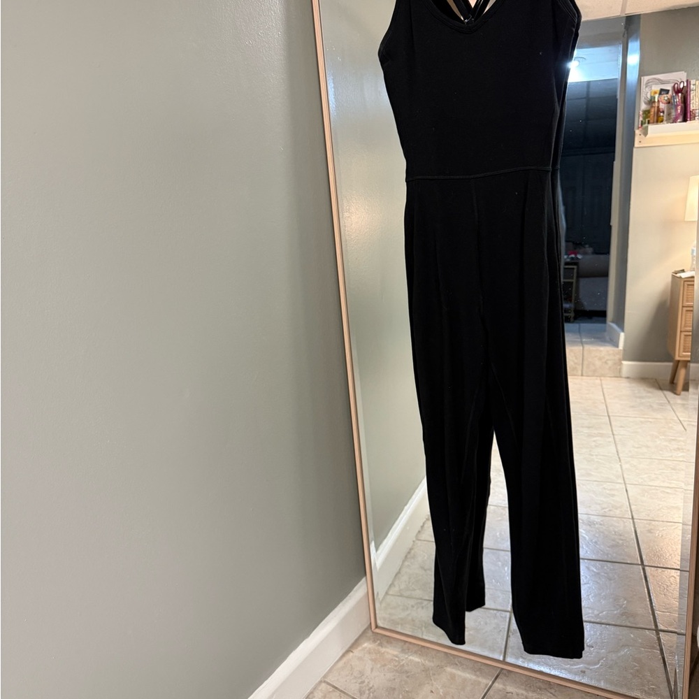 Black Women's Active Jumpsuit